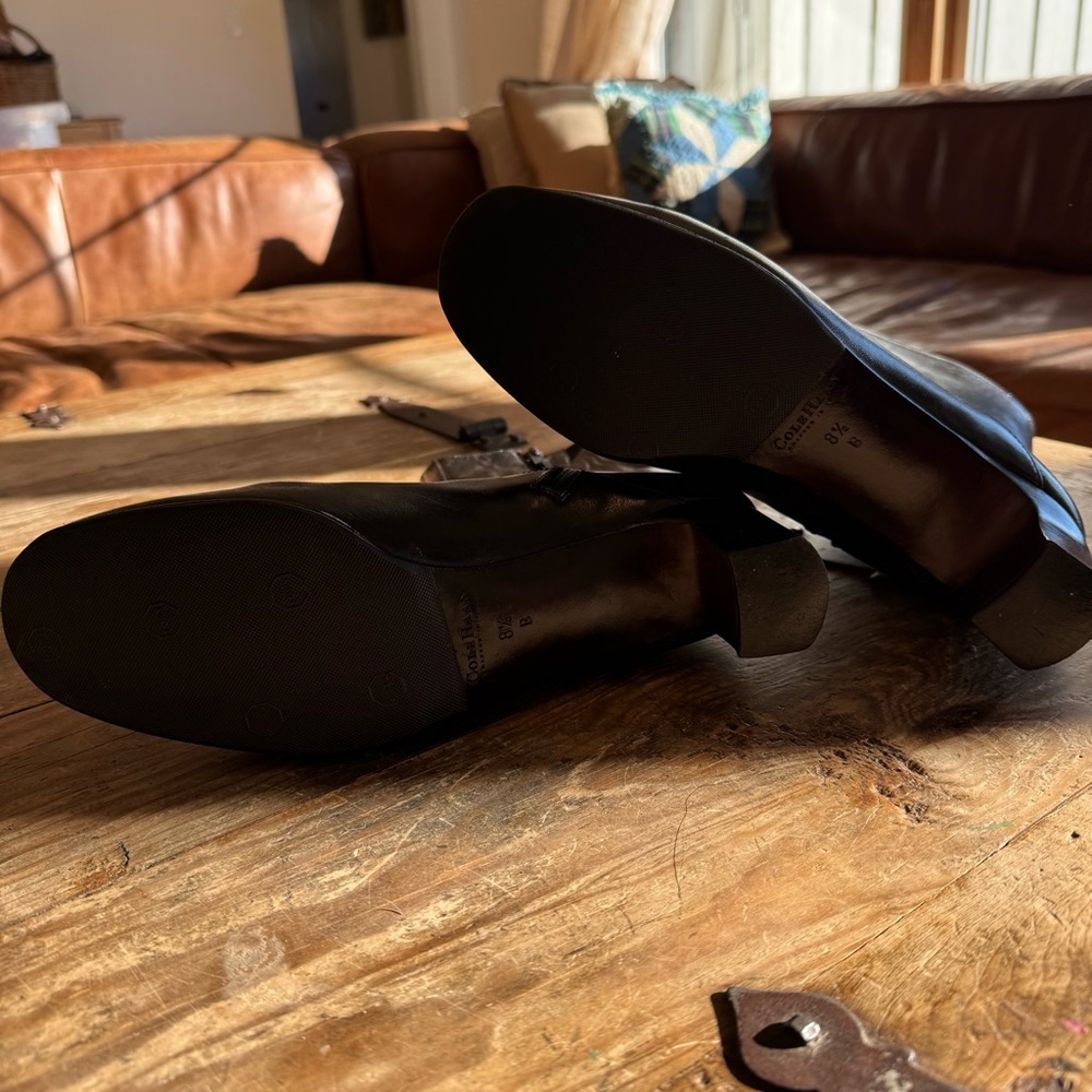 Cole Haan Black Heeled Boots - Picture 6 of 7